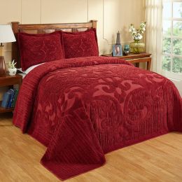 Ashton Collection Full/Double Bedspread in Burgundy