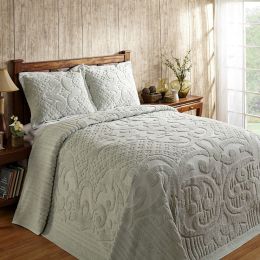 Ashton Collection Full/Double Bedspread in Sage