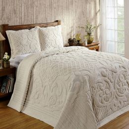 Ashton Collection Queen Bedspread in Ivory