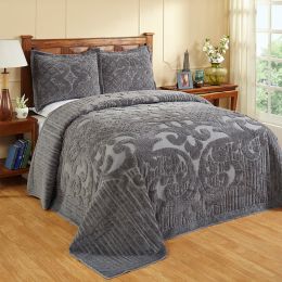 Ashton Collection Twin Bedspread in Gray