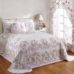 Bloomfield Collection Twin Bedspread in Rose