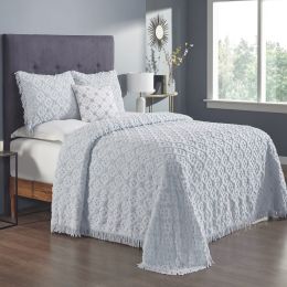 Charleston Collection King Bedspread Set in Blue