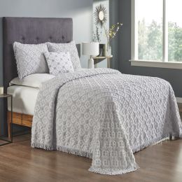 Charleston Collection King Bedspread Set in Grey