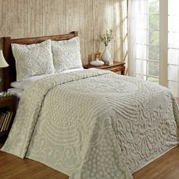 Florence Collection Full/Double Bedspread in Sage