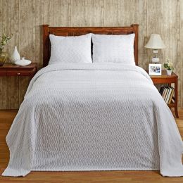 Natick Collection King Bedspread in White