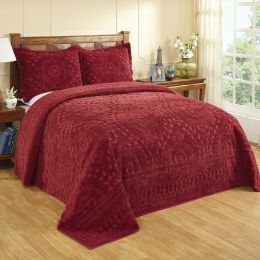 Rio Collection Full/Double Bedspread in Burgundy