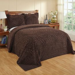 Rio Collection Full/Double Bedspread in Chocolate