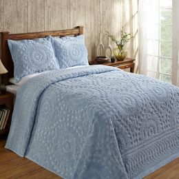 Rio Collection Queen Bedspread in Blue