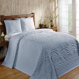 Trevor Collection Full/Double Bedspread Set in Blue