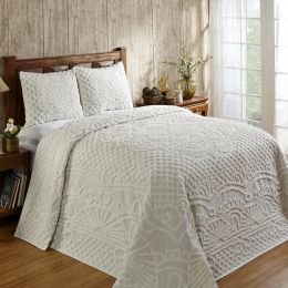 Trevor Collection King Bedspread Set in Ivory