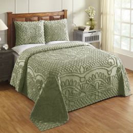 Trevor Collection Queen Bedspread Set in Sage