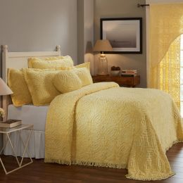 Wedding Ring Collection Full/Double Bedspread in Yellow