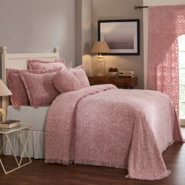 Wedding Ring Collection Twin Bedspread in Pink