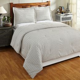 Isabella Comforter King in Grey