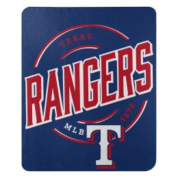 Rangers OFFICIAL MLB "Campaign" Fleece Throw Blanket; 50" x 60"