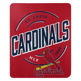 St Louis Cardinals OFFICIAL MLB "Campaign" Fleece Throw Blanket; 50" x 60"