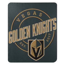 Golden Knights OFFICIAL NHL "Campaign" Fleece Throw Blanket; 50" x 60"